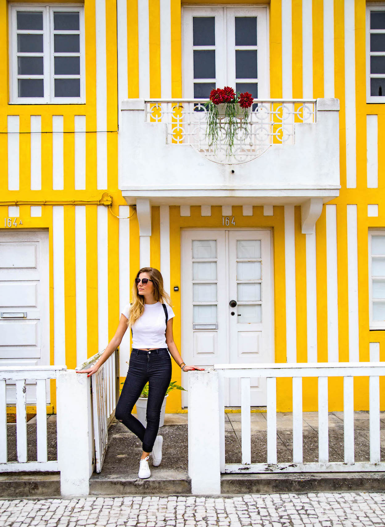 Costa Nova-yellow house-portugal-momentsofyugen