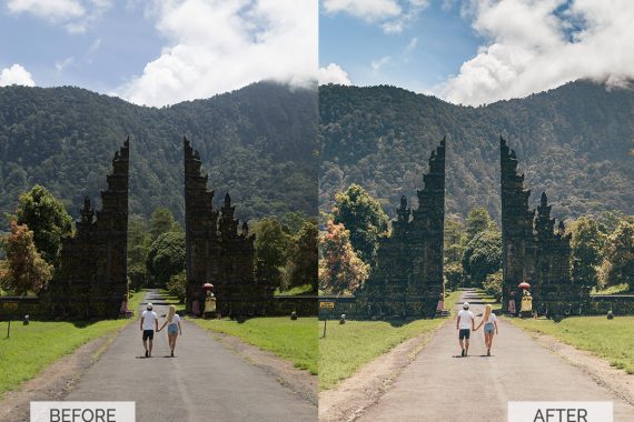 Before and after-Bali Gate